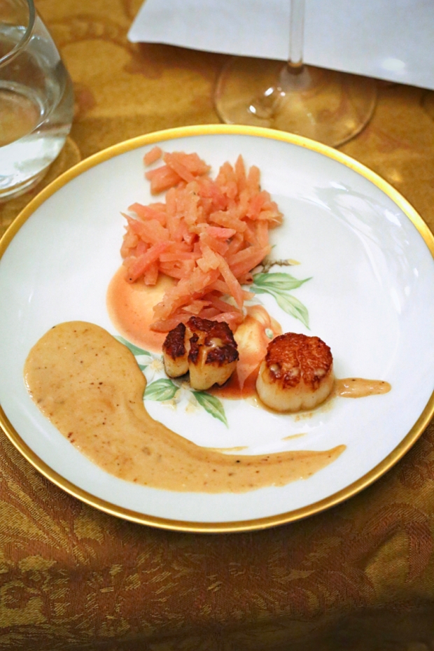 Seared Scallops with Ginger Turnips